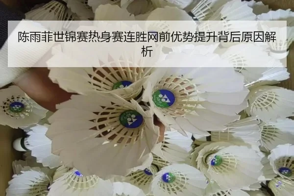 陈雨菲世锦赛热身赛连胜网前优势提升背后原因解析